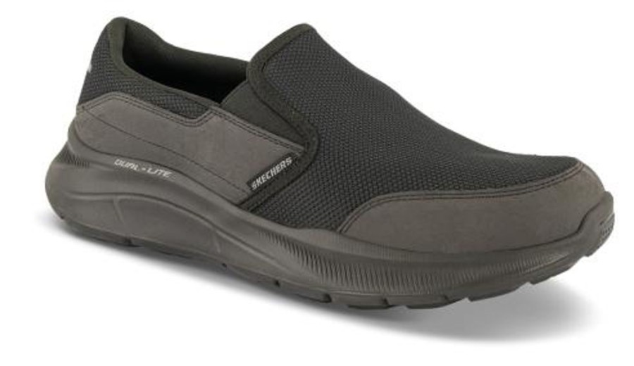 Maend Skechers | Skechers Kraftig Herresko Sort 232515