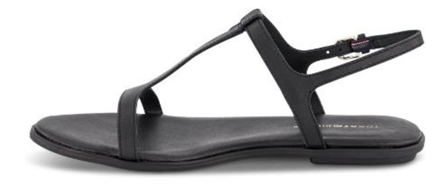 Kvinder Tommy Hilfiger | Tommy Hilfiger Damesandal Sort Fw0Fw07930Bds