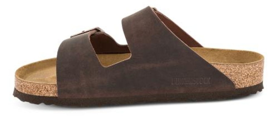 Maend Birkenstock | Birkenstock Arizona Med Blod Fodseng Brun 452763