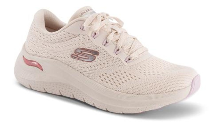 Kvinder Skechers | Skechers Sneaker Beige 150051