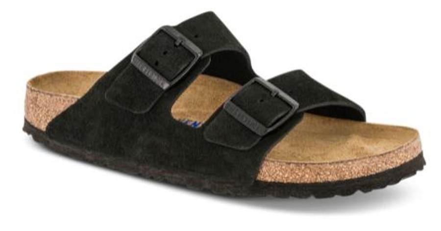 Kvinder Birkenstock | Birkenstock Arizona Med Blod Fodseng Sort 951323