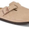 Maend Birkenstock | Birkenstock Boston Med Narrow Original Fodseng Oil-Laeder Tabocco