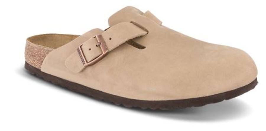 Maend Birkenstock | Birkenstock Boston Med Narrow Original Fodseng Oil-Laeder Tabocco